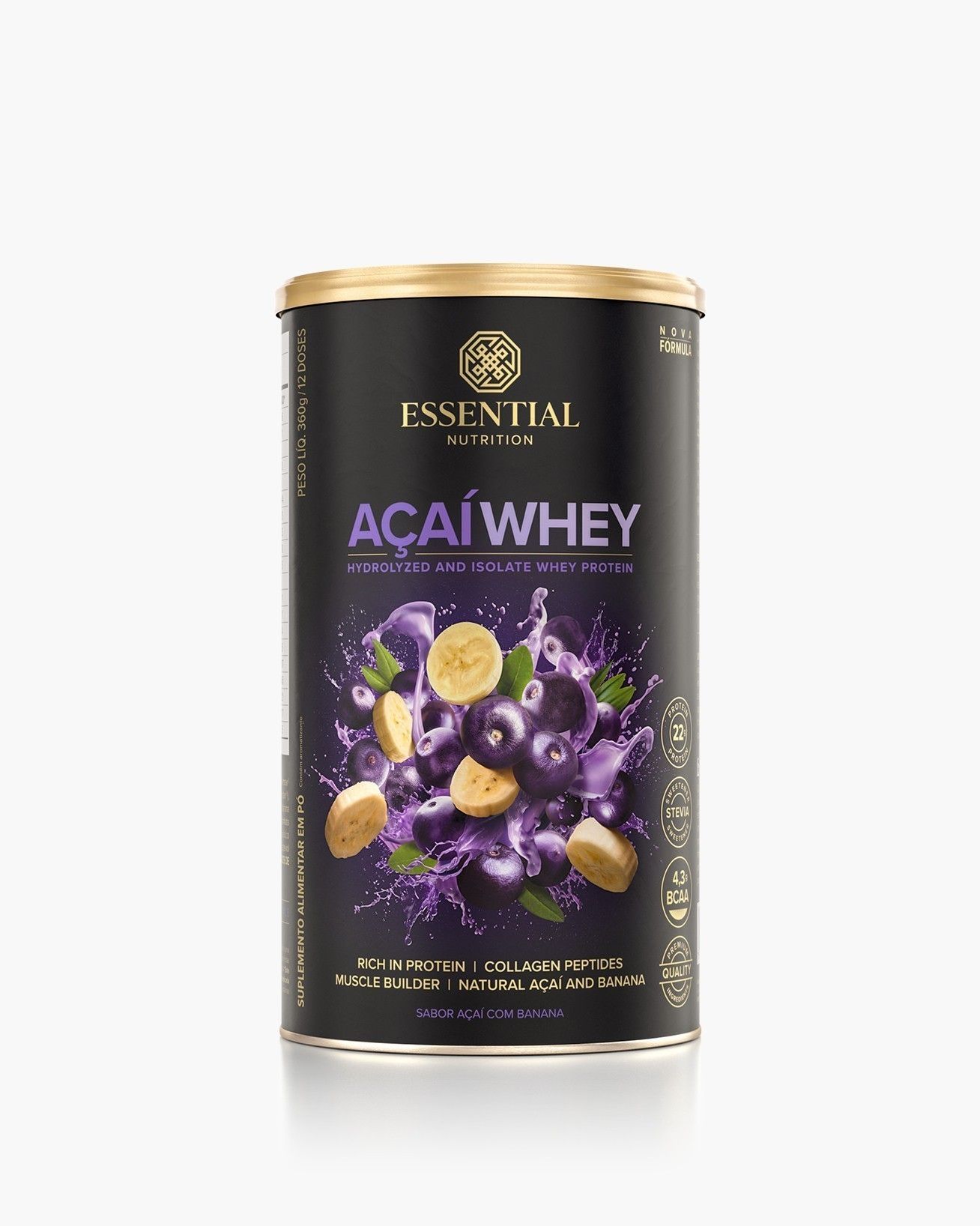 Açaí Whey Lata | 12 doses