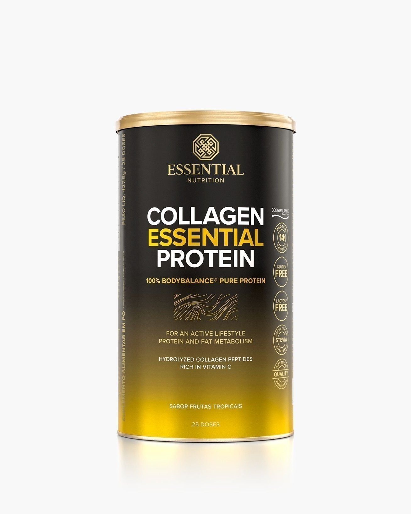Collagen Essential Protein Frutas Tropicais Lata 427,5g | 25 doses
