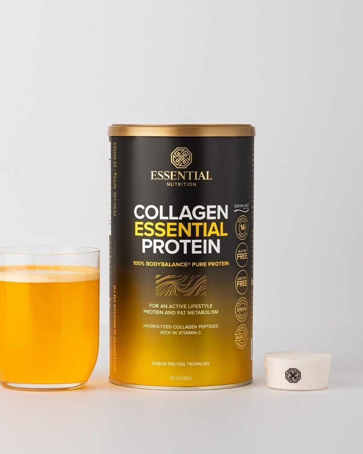 Collagen Essential Protein Frutas Tropicais Lata 427,5g | 25 doses