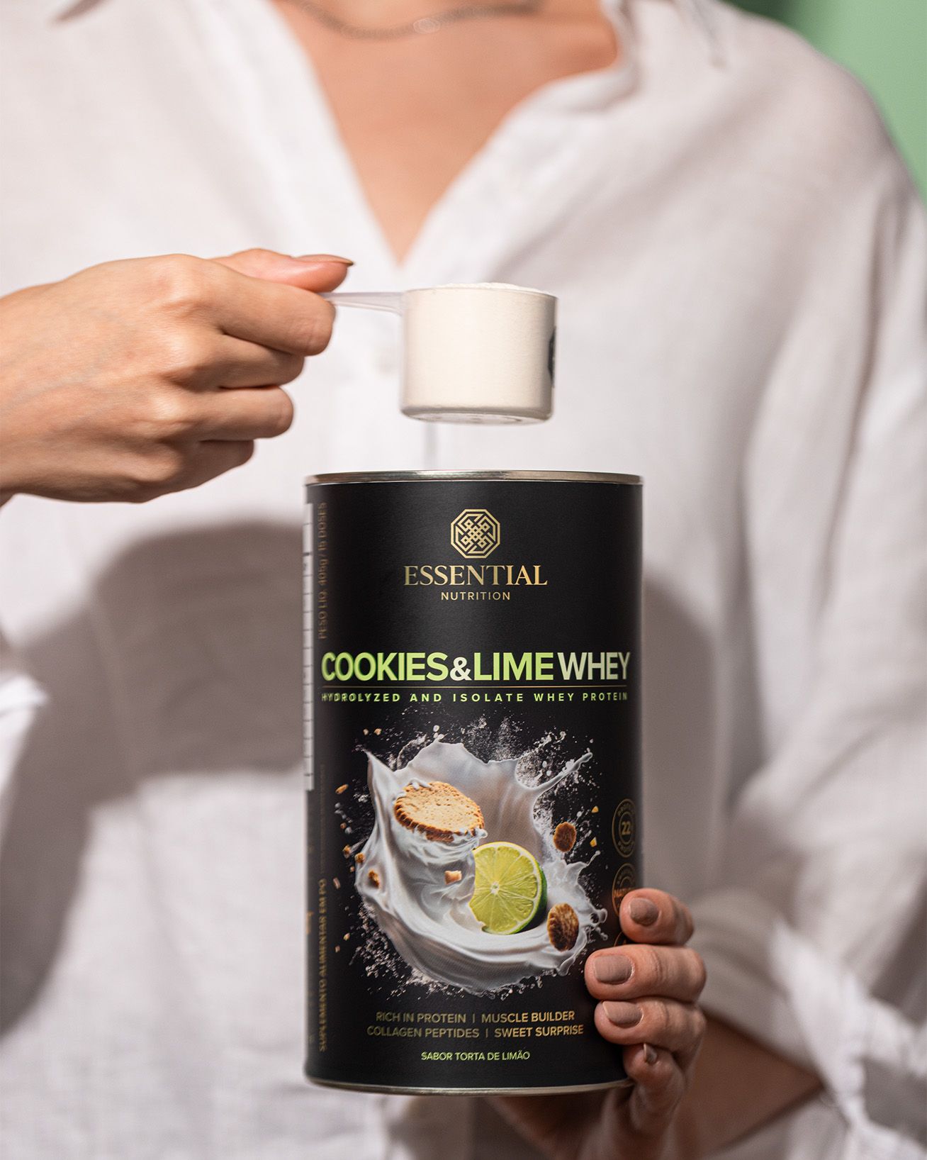 Cookies & Lime Whey Lata 405g | 15 doses